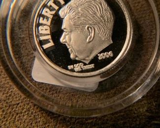 .999 Silver REAGAN Tribute Dimes