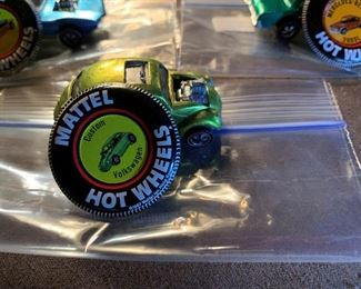 1960's Hot Wheels RED LINE Cars with Collectors Metal Button