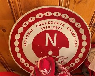 Nebraska Cornhusker Championship Metal Wall Hanger