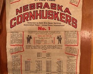 1971 Falstaff Nebraska Cornhusker Wall Hanger