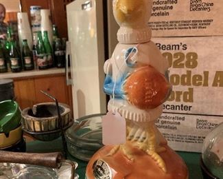 Vintage Creighton Bluejays Decanter