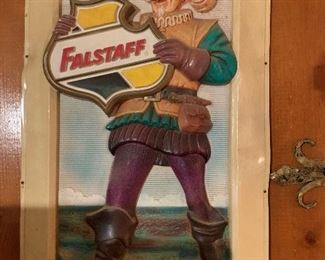 Early FALSTAFF Celluloid Advertising Wall Plaque