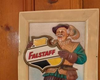 Early FALSTAFF Celluloid Advertising Wall Plaque