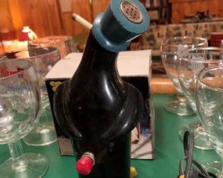 RARE 1930's KOOL Cigarettes - Willie the Penguin Electric Lighter - WORKS!