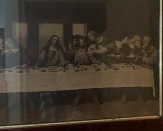 Antique Last Supper Artwork