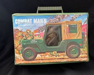GI Joe Combat Man's Equipment Case with 1960's GI Joe Figure