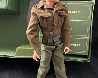 GI Joe Combat Man's Equipment Case with 1960's GI Joe Figure