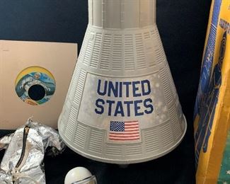 1966 GI Joe Space Capsule with Original Box, Space Capsule, Complete Space Suit, and Records