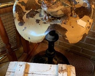 Antique Metal Tractor Seat Stool