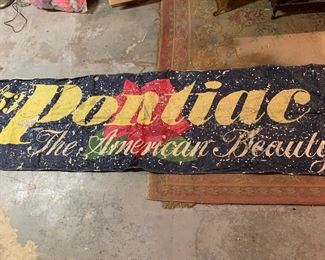 1953 Pontiac Canvas Advertising Sign