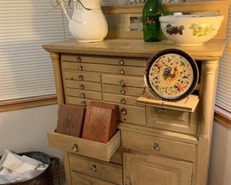Early 1900's Antique Dental Cabinet