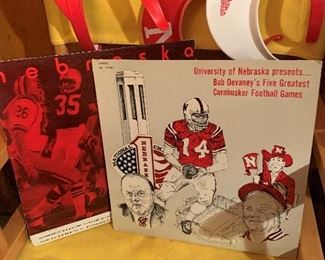 Vintage 1970's Husker Football Records