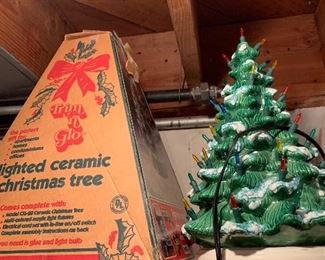 Ceramic Christmas Tree with Original Box