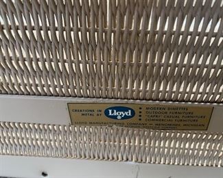 Vintage Lloyd HEYWOOD WAKEFIELD Outdoor Metal Wicker Chairs