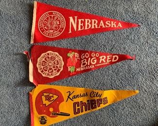Vintage HUSKER Pendants and KC CHIEFS AFL Pendant