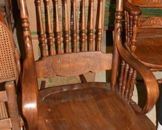 Antique Oak Rocker, Rocking Chair