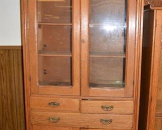 Antique Oak Kitchen Cupboard / Cabinet