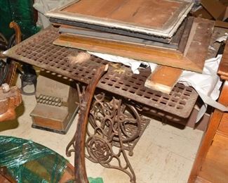 Antique Singer Sewing Machine Base Table