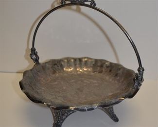 Antique Victorian Silverplate Bride's Basket