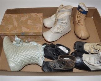 Antique Victorian Baby Shoes