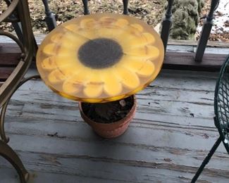 Lucite Flower Table AS IS