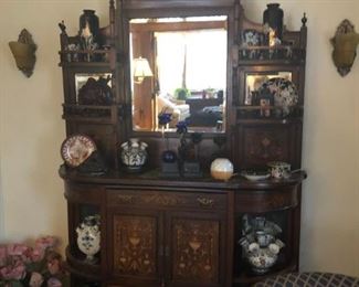 Exceptionally Lovely Inlaid Cabinet