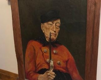 Man with Pipe oil Painting