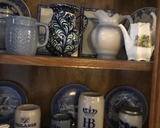 Blue & White Pottery Pieces