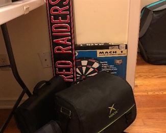 XBox, Dartboard, Texas Tech Sign