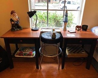 Nightstands, Lava Lamp, gnome, Dean Markley Stool