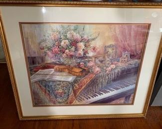 Lena Liu Piano Print in Gold Frame https://ctbids.com/#!/description/share/324163