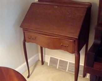Antique Victorian drop leaf desk.