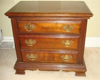 One of a pair Kincaid bedside tables.