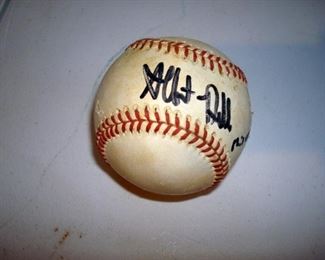 Signed Albert Bell baseball.