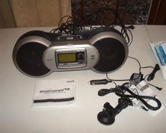 New, never used Sirius radio and etc.