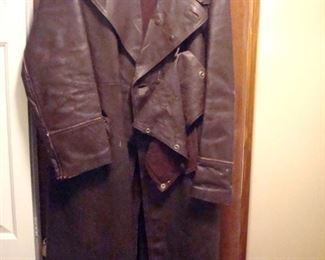 World War two German leather coat.
