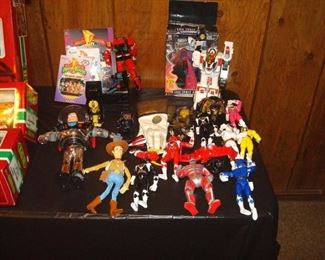 Vintage toys, power rangers, toy story Interstellar Buzz Lightyear, transformers & etc.