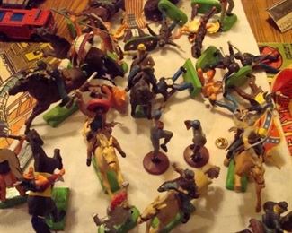 toy soldiers and other figures.