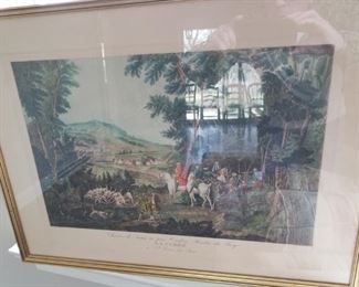 large hunt scene, 2 of these