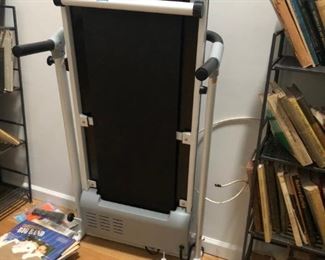like new treadmill with all instructions, compact