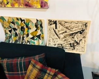 original watercolors by Don Stacy, incredible mid century work!