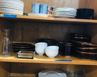 fitz and floyd dishes, ceramic dishes full set 