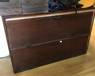 double cabinet, great for storage, linens etc