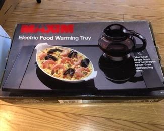 Electric food warming tray