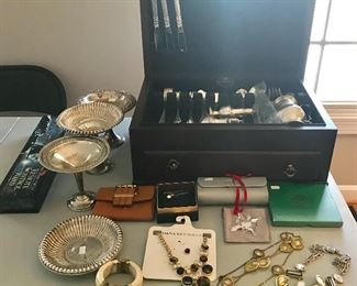 Reed & Barton 18th Century sterling flatware and other items