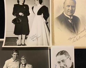 473jw Autographed PhotosOgden Nash, George Burns, Judy Garland
