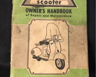 636jw1950s Vespa Scooter Owners Handbook