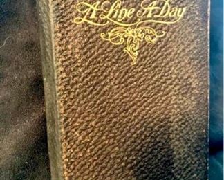 642jw Antique 1908 Personal Diary