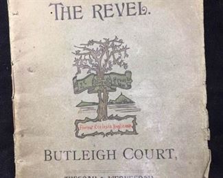 724JB 1906 The Revel, Butleigh Court Pageant Program