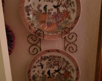 Plates for the wall.  "Wall don't you hang me on the wall?"